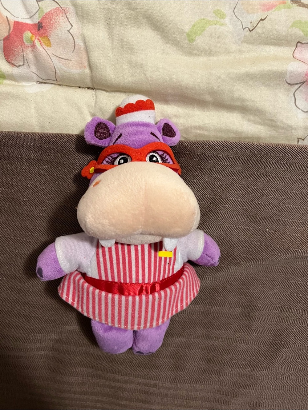 Disney Just Play 8" Doc McStuffins Hallie Hippo Plush Stuffed Animal